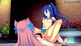 tsubasa kazanari and maria cadenzavna eve have futanari sex