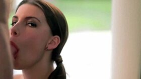 sweet sucker teen babe blows and gets facial