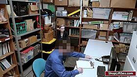 i banged that shoplifter's shaved pussy hard