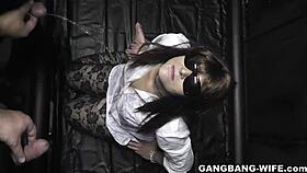 Wife Gets Pissed On by Plenty of Men!