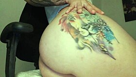 lucyplay whispers, 'watch me pour cream on my delicious tattoos while we talk webcam'