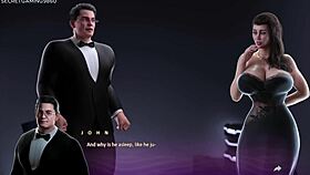 'Did the stepmom catch him fucking his MILF busty friend in her bed? She wants his 10 inches cock!'