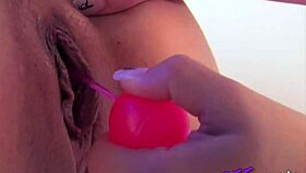 Huge tited dominatrix dominates petite lesbian in latex.