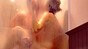 Wife gets fucked in the bathroom and swallows cum