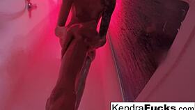Hot Kendra Cole Masturbates In Shower
