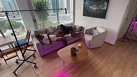 Stepdaughter with huge tits and big ass gets anal sex from stepdad in bedroom