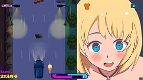 Riding To Bounce City Pornplay Hentai Sex Game Ep 1 Exhibitionist Girl Rides Dildo On Bike