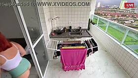 i hired this latina with a delicious ass, look at her dance