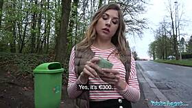 Does this Russian hotty love outdoor sex?