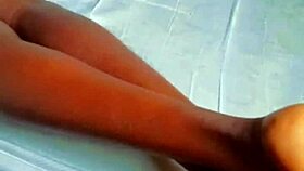 I get my beautiful black ass played with by Mr G during a sexy massage session