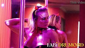 Diabinha Milf Dances Seductively On Pole Before Intense Fuck And Cum On Ass.