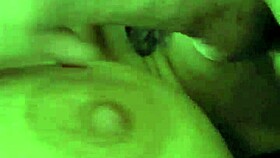 wife giving a great blowjob, licking balls, and rimming for cum on tits