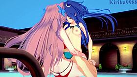 tsubasa kazanari and maria cadenzavna eve have futanari sex