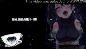 Hot girl moans during solo handjob.