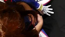 Blindfolded petite d va moans on monster cock in overwatch cosplay, no mercy given