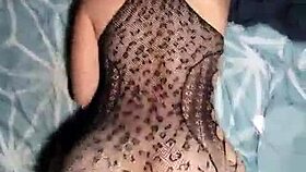 admiring the brunette's beautiful ass i hired yesterday