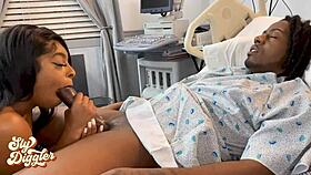 mia mercy teases my big cock in the hospital for cum