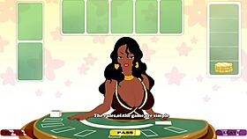 Ebony milf gets fucked hard in the ass! Mrs Laticia in milftoon drama.