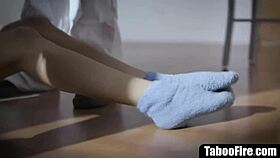 sexaholic teen in threesome at mental facility with doctor and patient