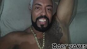 tattooed brunette fucks friend's ass wildly.