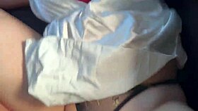 Pinay so horny she fucks in the car outdoors!