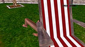 Cute girl masturbates with banana 😍