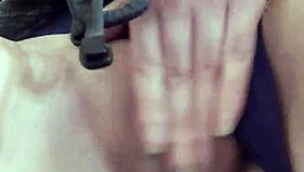 Lonely girl masturbates wet pussy to orgasm