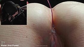 Scottish Violet Bee gags and gets enema in submissive scene