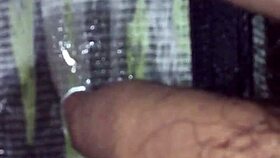 wetting underwear and applying blue soap