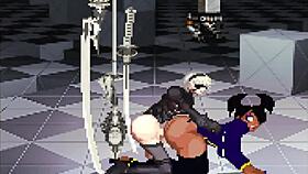 Watch Futanari 2B Cum Hard In Hentai!