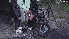 Russian Blowjob At An Abandoned Construction Site