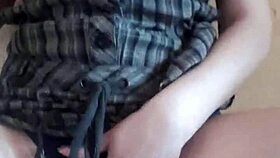 Lonely girl masturbates wet pussy to orgasm