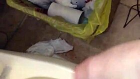 wetting underwear and applying blue soap