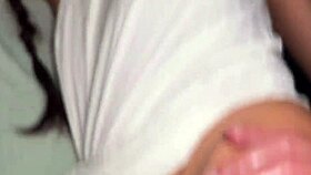 Stepsister lying without panties, so I put my dick in her ass!