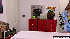 hot russian massaged by old dude