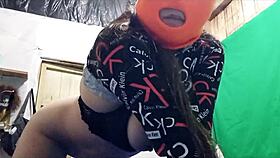 Is this stepmom hiding from her husband while showing off her ass?