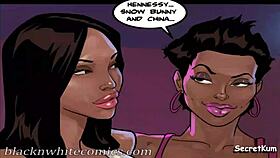 Does the curvy prostitute fuck him on stage?