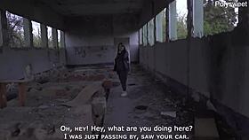 Russian Blowjob At An Abandoned Construction Site