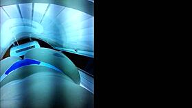 I Am Preparing For My Lover In The Tanning Booth, Getting Ready For Anal Fun.