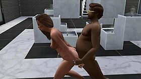 Wow! Enele Turei gets wild in a 3D cartoon passion scene.