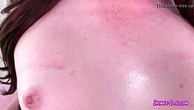 shemale idol in glasses performs footjob with toys