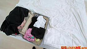 in this pov, an appealing step-sister engages in kinky fauxcest roleplay with her stepbrother.