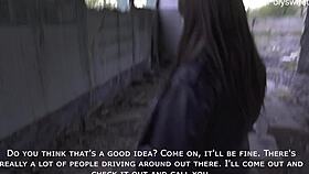 Russian Blowjob At An Abandoned Construction Site