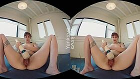 Amateur yanks hairy pussy to orgasm climax.