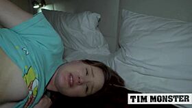 will this step sister ever forget her first rough fucking with step brother? creampie in tight pussy.