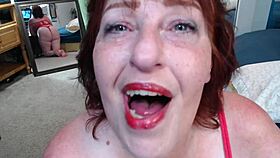 DawnSkye looks smokin hot while puffing a cigarette with curvy big tits