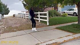 big booty black milf fucks son's white friend with intense passion and loud moaning domination dirty talk close up tits