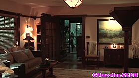 aiden ashley in lingerie gets fingered by her lesbian friend