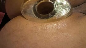 Close-Up Anal Vibrator Teasing Her Tight Hole