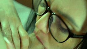 beautiful girl enjoys sensual cock sucking and cum